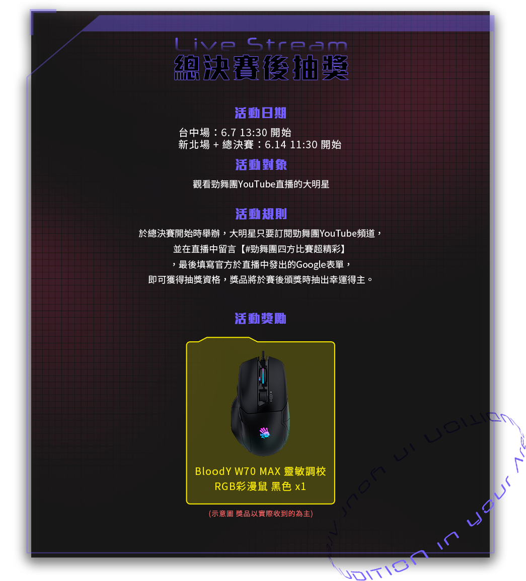 總決賽後抽獎
