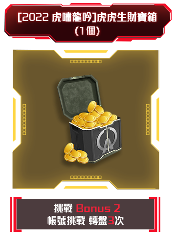 [2022 虎嘯龍吟]虎虎生財寶箱(1個)​