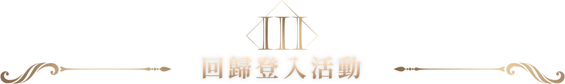 回歸登入活動