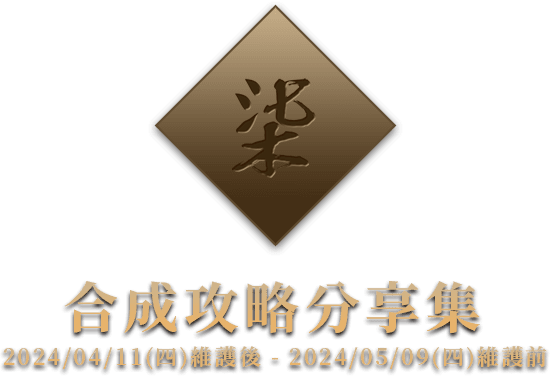 合成功略分享集