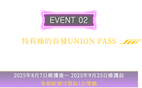 特莉絲的首發UNION PASS