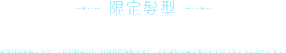 限定髮型