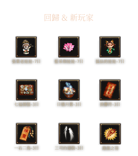 回歸 & 新玩家