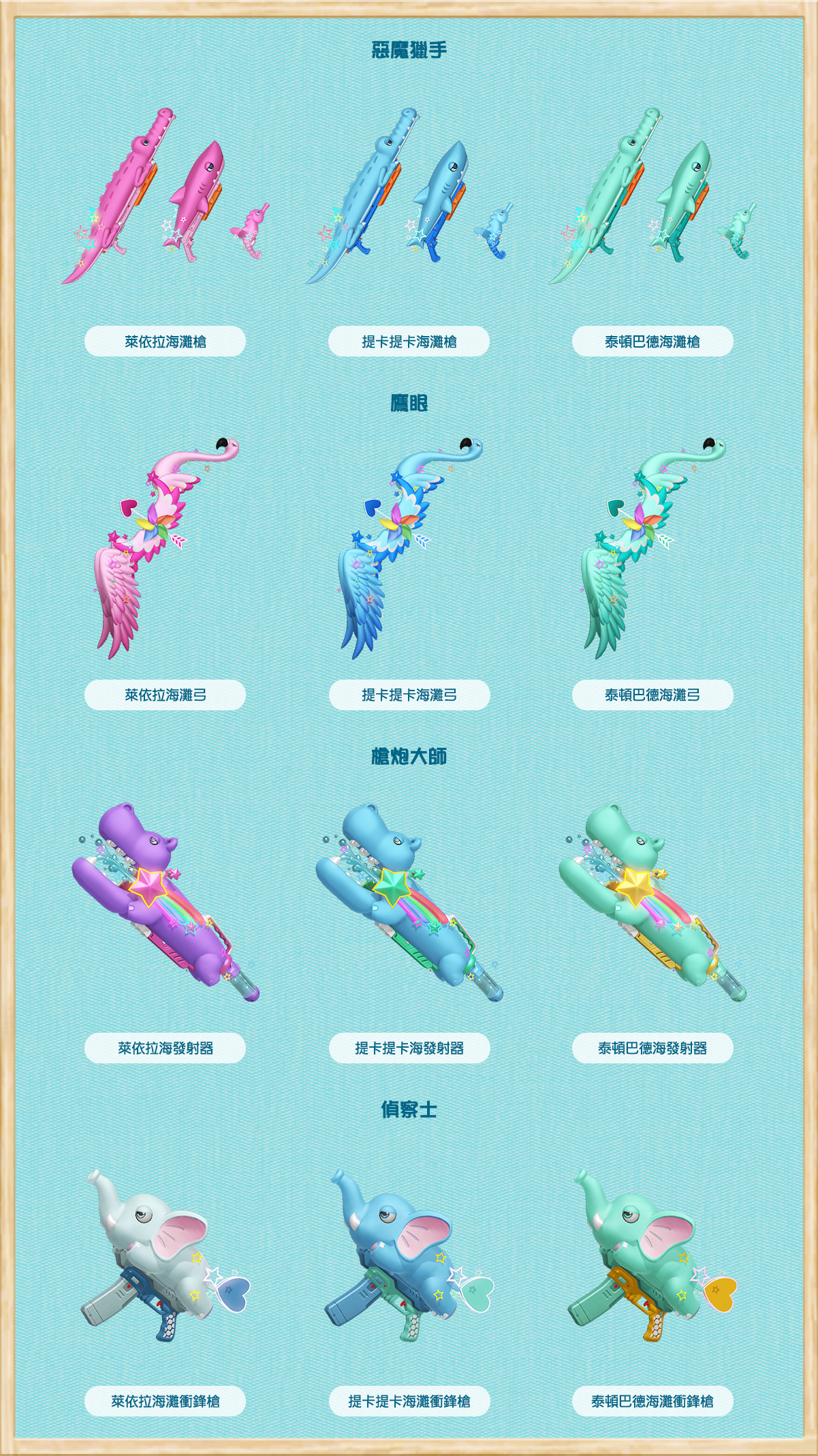 惡魔獵手/鷹眼/槍炮大師/偵察士